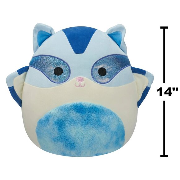 Squishmallows Sabino the Blue Marble Sugar Glider Plush - Picture 2 of 5